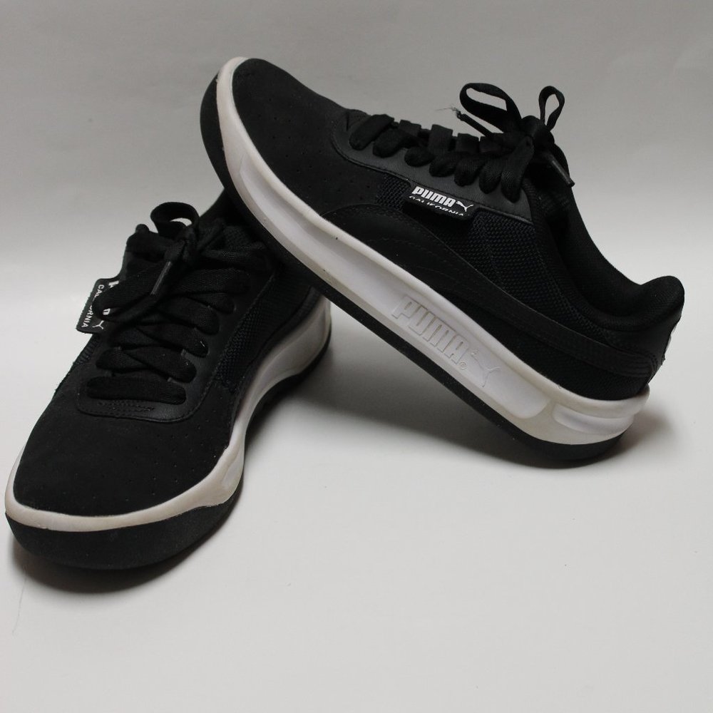 PUMA California Kids Black Sneakers Size-4C